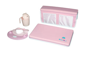 Bath Kneeler with Elbow Pads & Rinse Hat & Cup, 18" Set