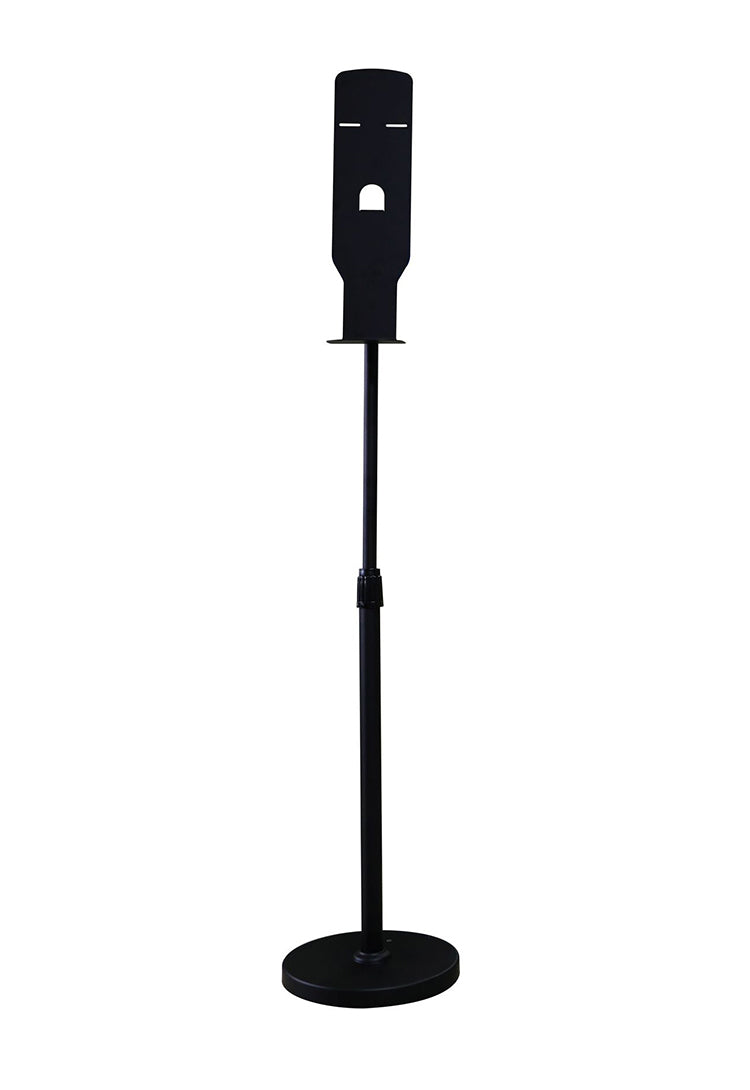 ValuesRus Wrot Iron Floor Stand with Plastic Bracket for Non Contact Hand Sanitizing Dispensers