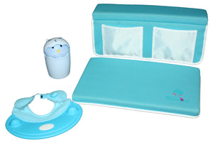 Bath Kneeler with Elbow Pads & Rinse Hat & Cup, 18" Set