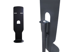 Load image into Gallery viewer, ValuesRus Wrot Iron Floor Stand with Plastic Bracket for Non Contact Hand Sanitizing Dispensers
